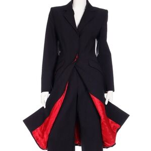 Alexander McQueen “Joan” coveted 1998 pinstripe coat.